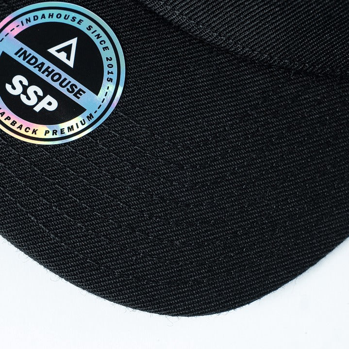 Cap Indahouse Script Stretch Snap Premium black black