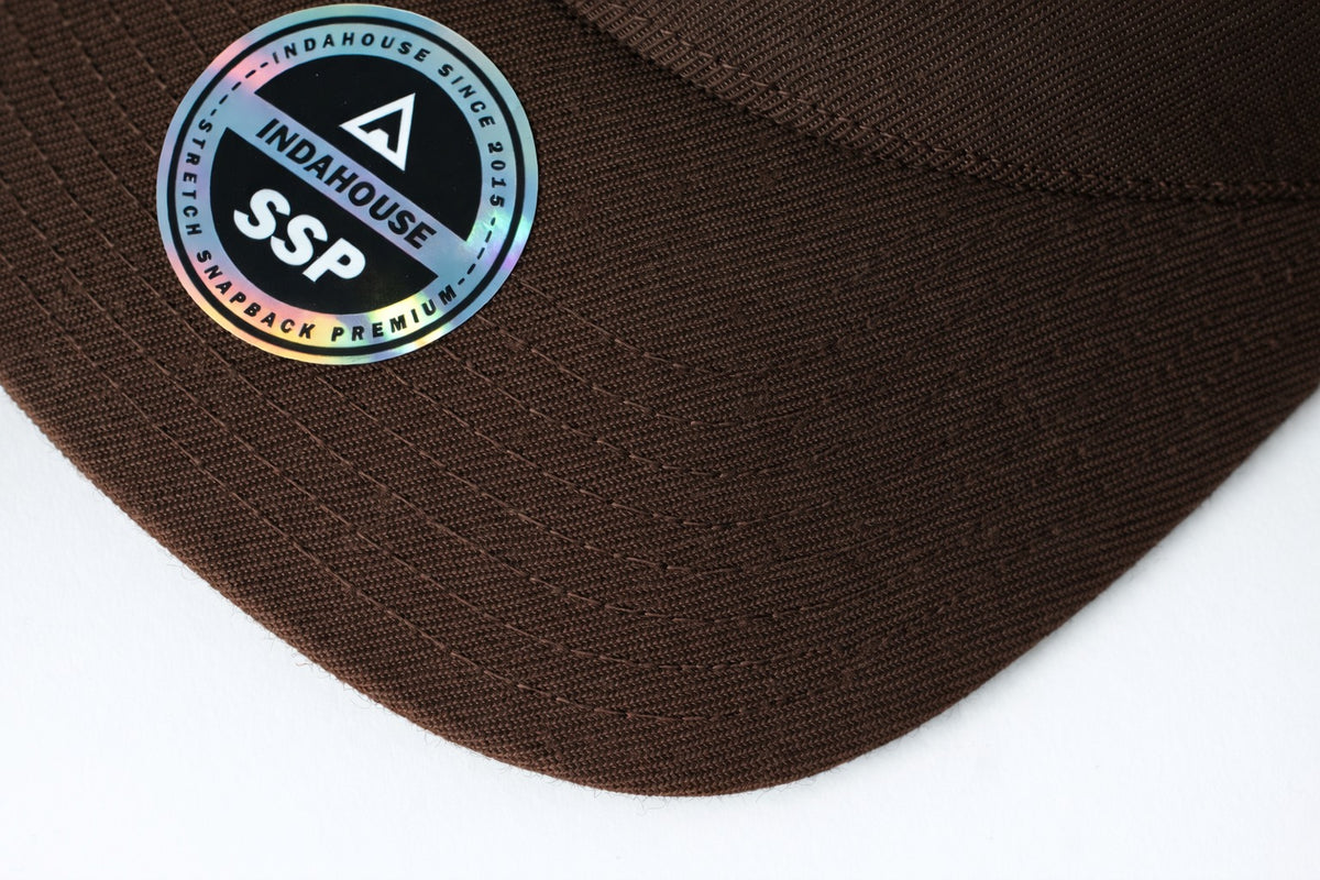 Cap Indahouse Script Stretch Snap Premium brown brown