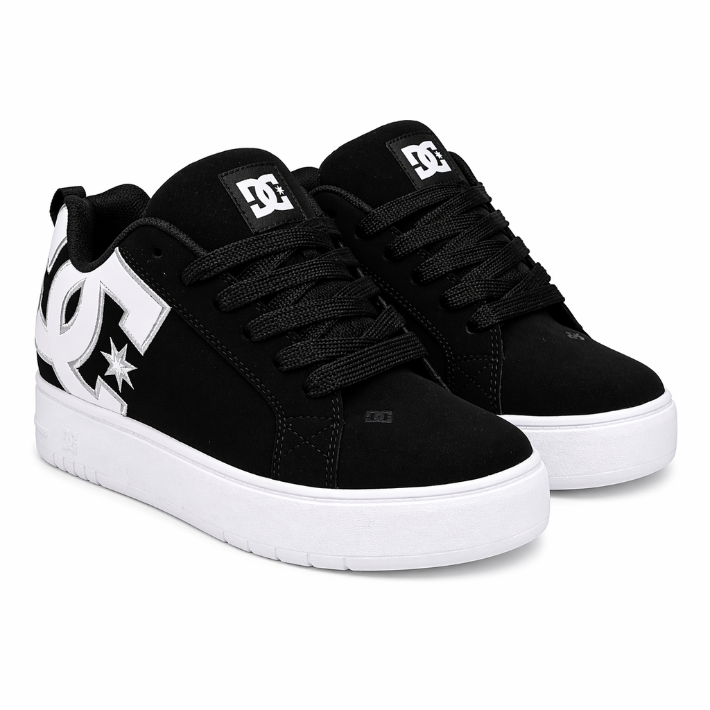 Zapatillas DC Court Graffik Plataforma black white