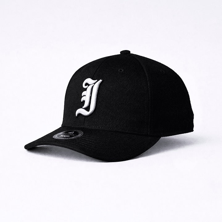 Cap Indahouse Gothic I Stretch Snap Premium black white