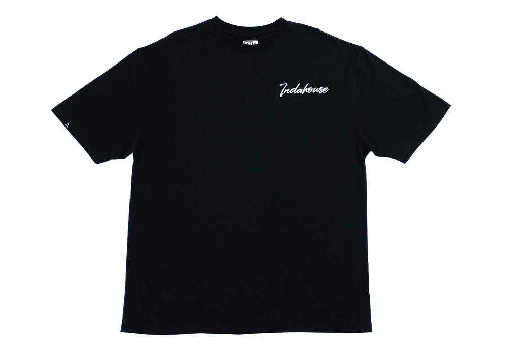 Polera Indahouse Script Embroidered black