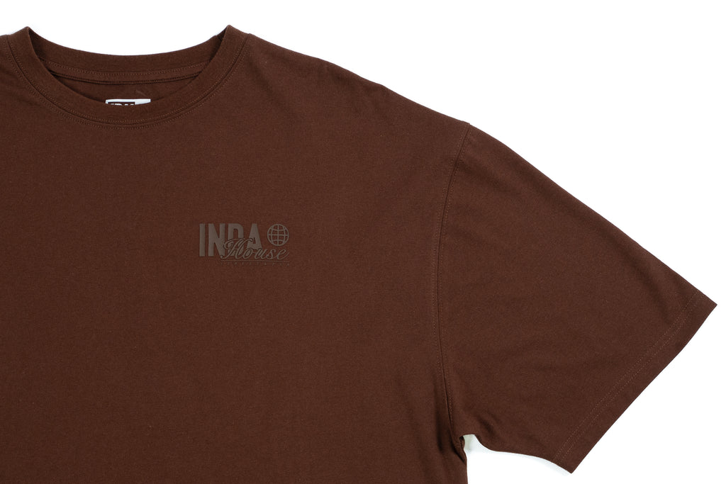 Polera Indahouse Worlwide brown tonal