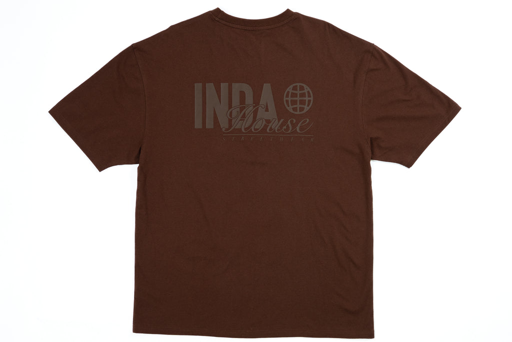 Polera Indahouse Worlwide brown tonal