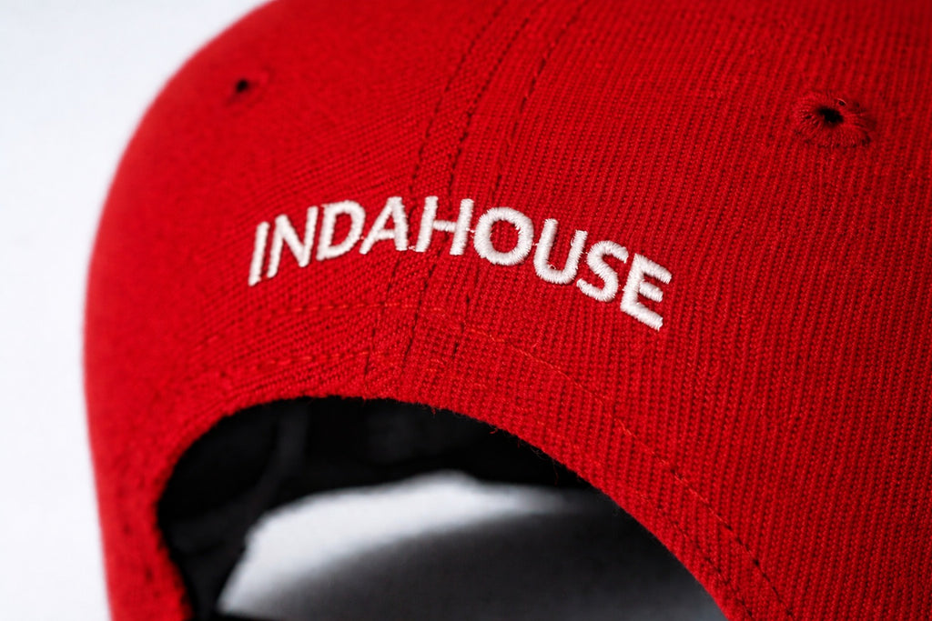 Cap Indahouse Gothic I Stretch Snap Premium red white