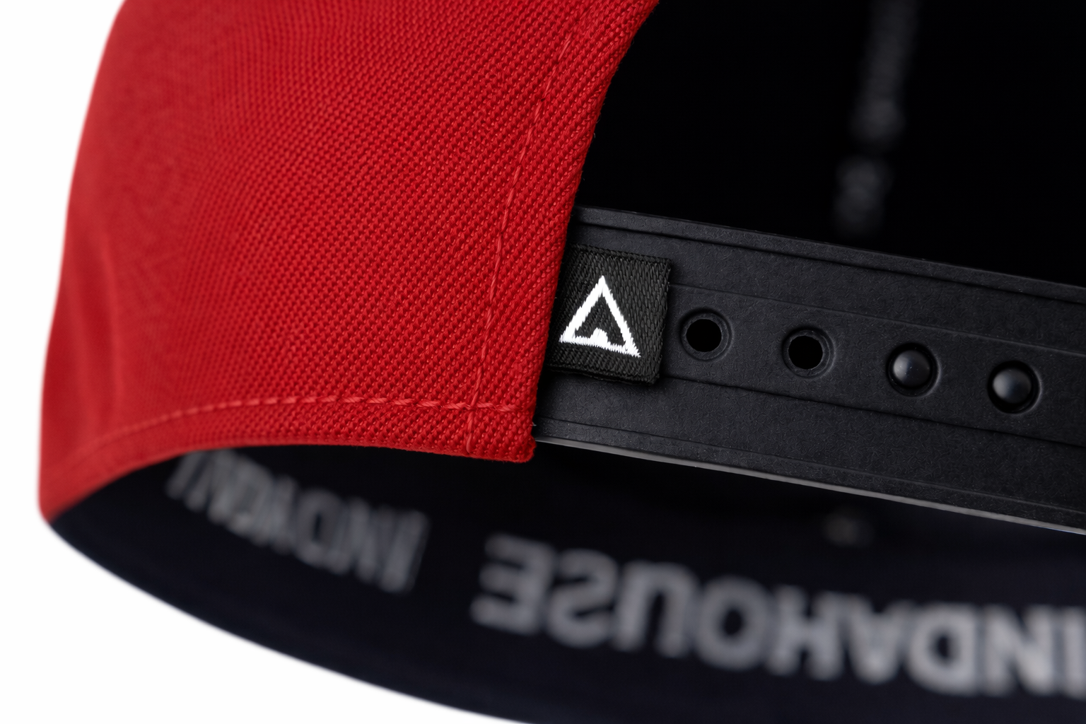 Cap Indahouse Script Stretch Snap Premium red white