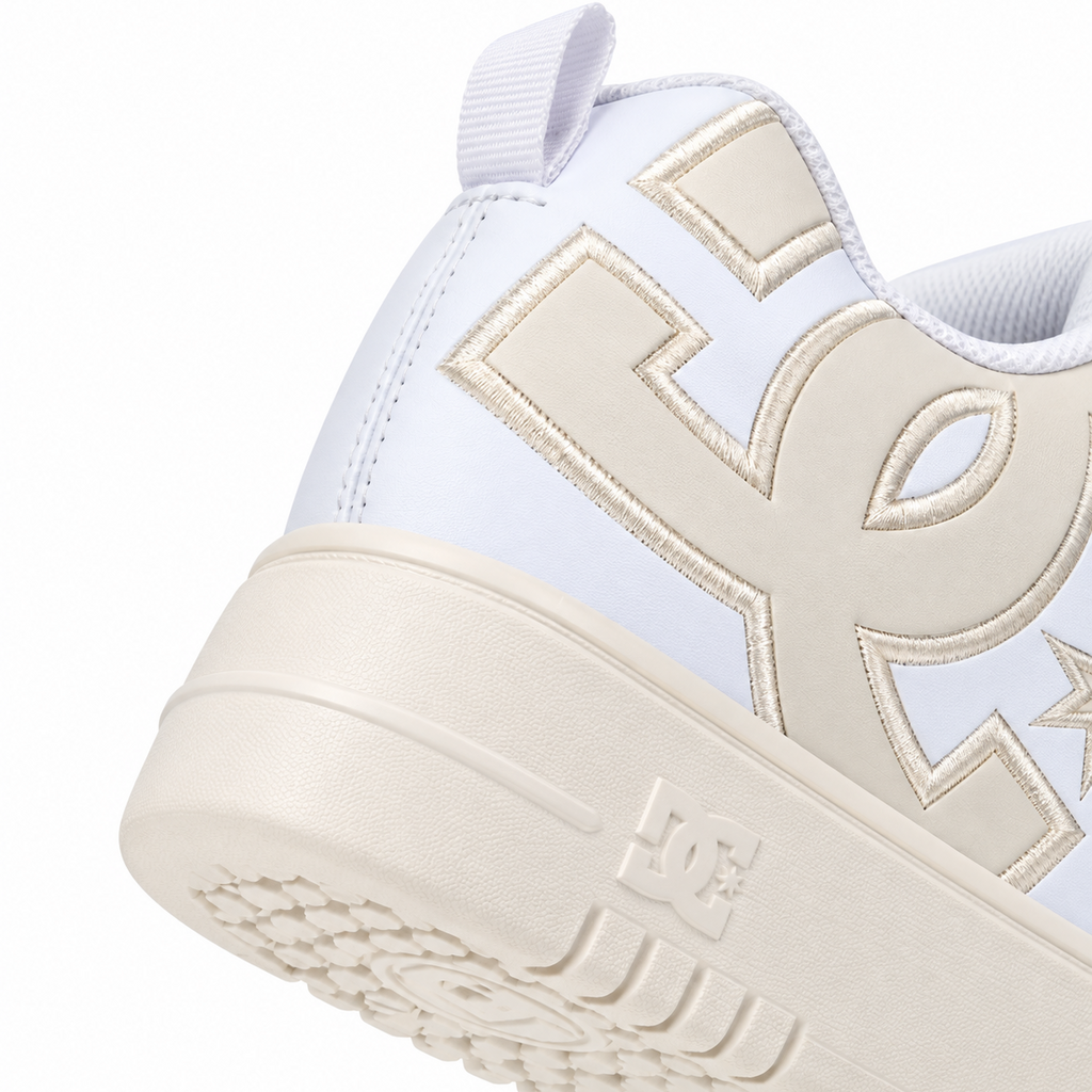 Zapatillas DC Court Graffik Plataforma off white