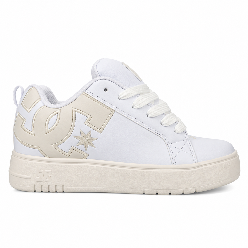 Zapatillas DC Court Graffik Plataforma off white