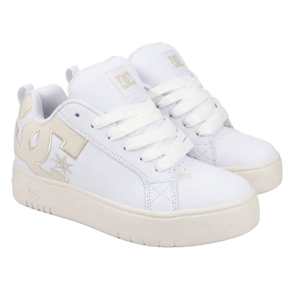Zapatillas DC Court Graffik Plataforma off white