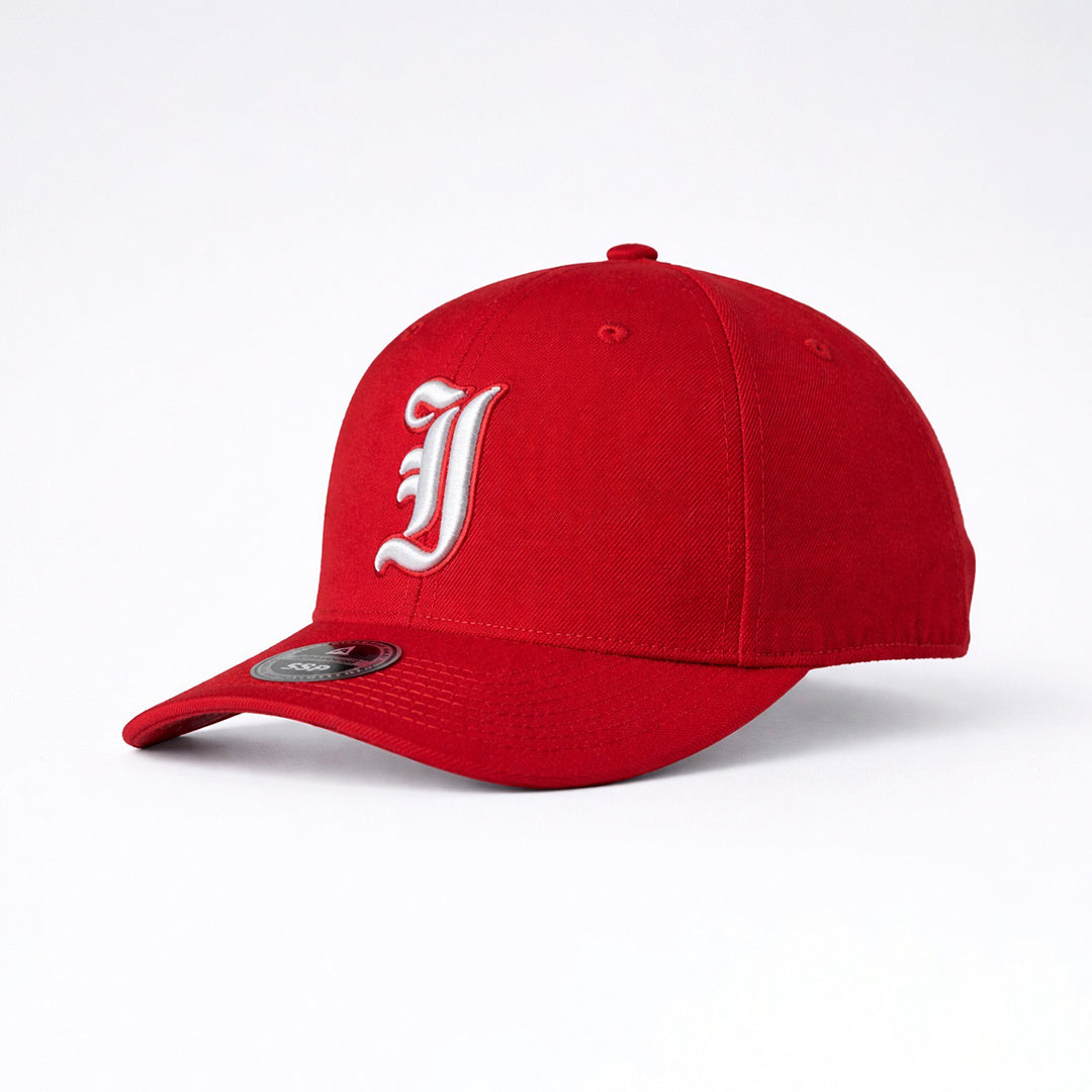Cap Indahouse Gothic I Stretch Snap Premium red white
