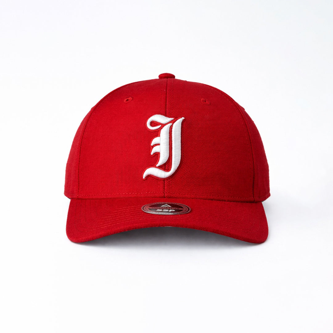 Cap Indahouse Gothic I Stretch Snap Premium red white