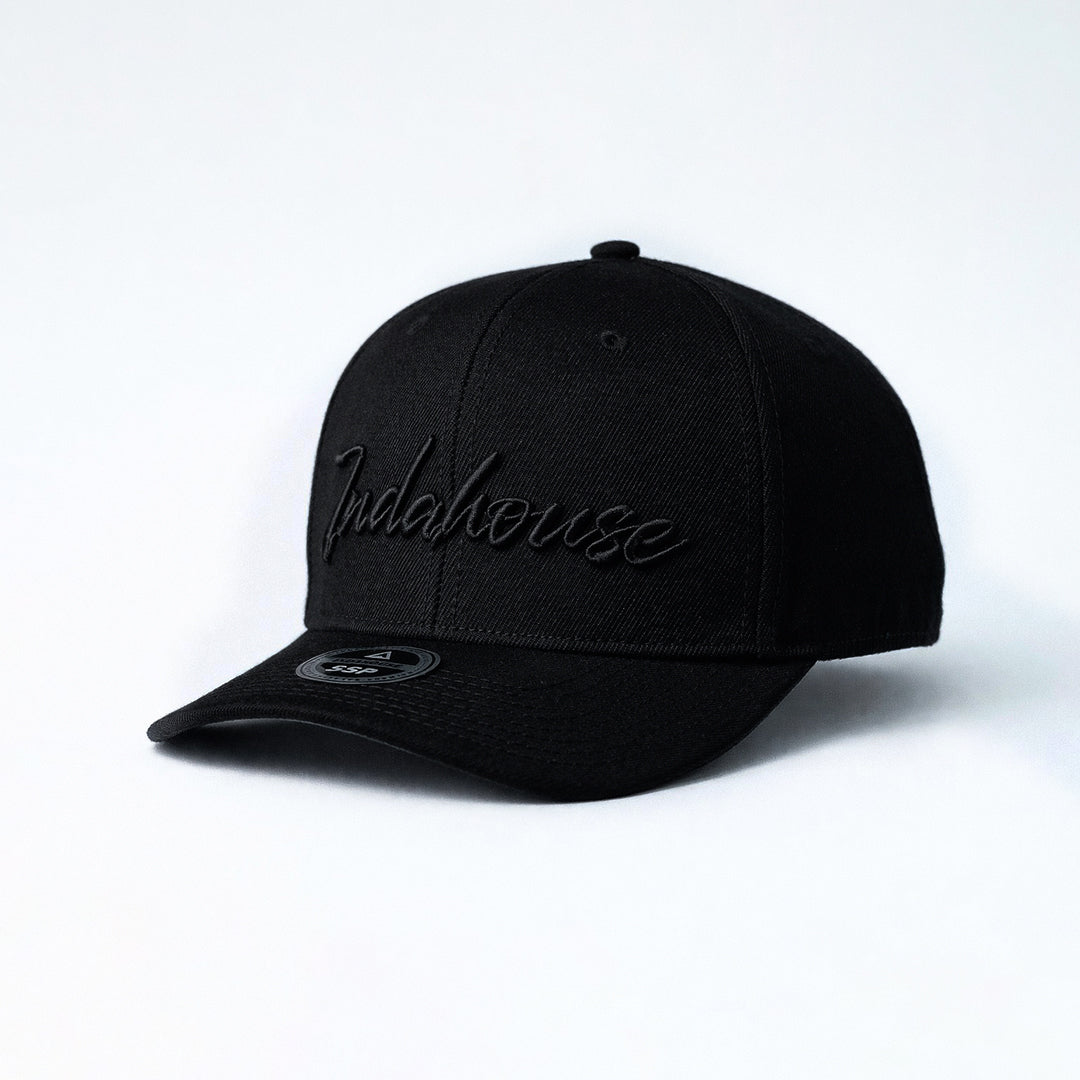 Cap Indahouse Script Stretch Snap Premium black black