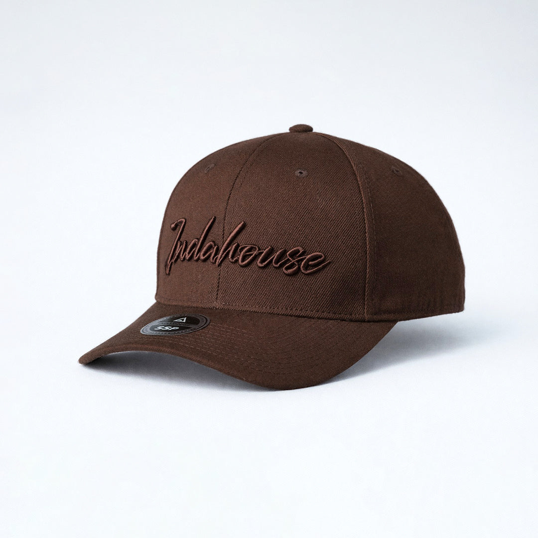 Cap Indahouse Script Stretch Snap Premium brown brown