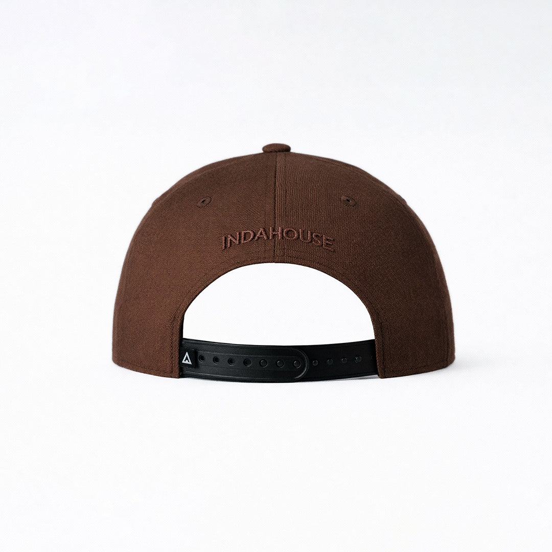 Cap Indahouse Script Stretch Snap Premium brown brown