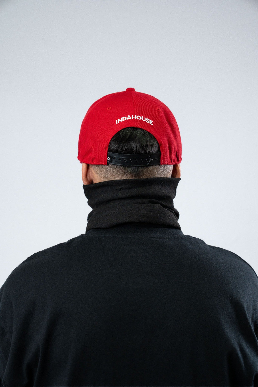 Cap Indahouse Gothic I Stretch Snap Premium red white