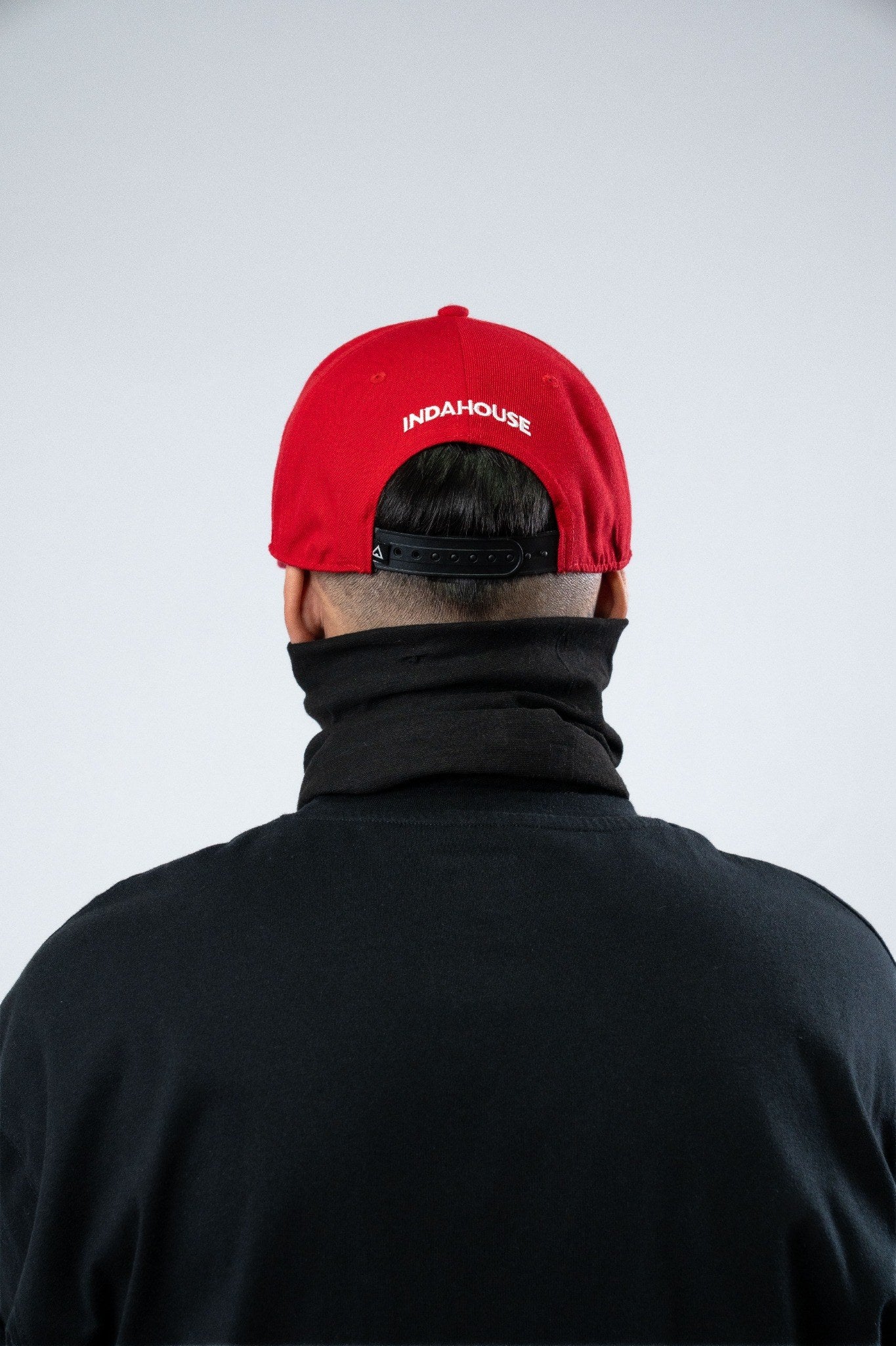 Cap Indahouse Gothic I Stretch Snap Premium red white