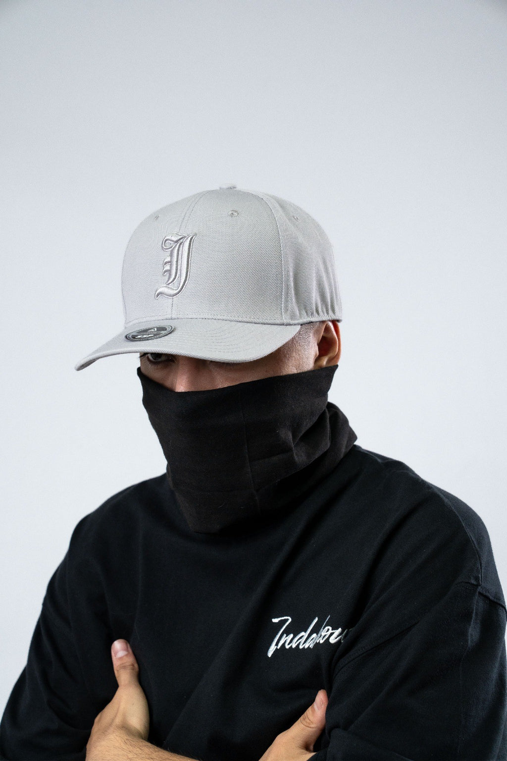 Cap Indahouse Gothic I Stretch Snap Premium grey grey