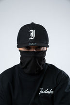 Cap Indahouse Gothic I Stretch Snap Premium black white