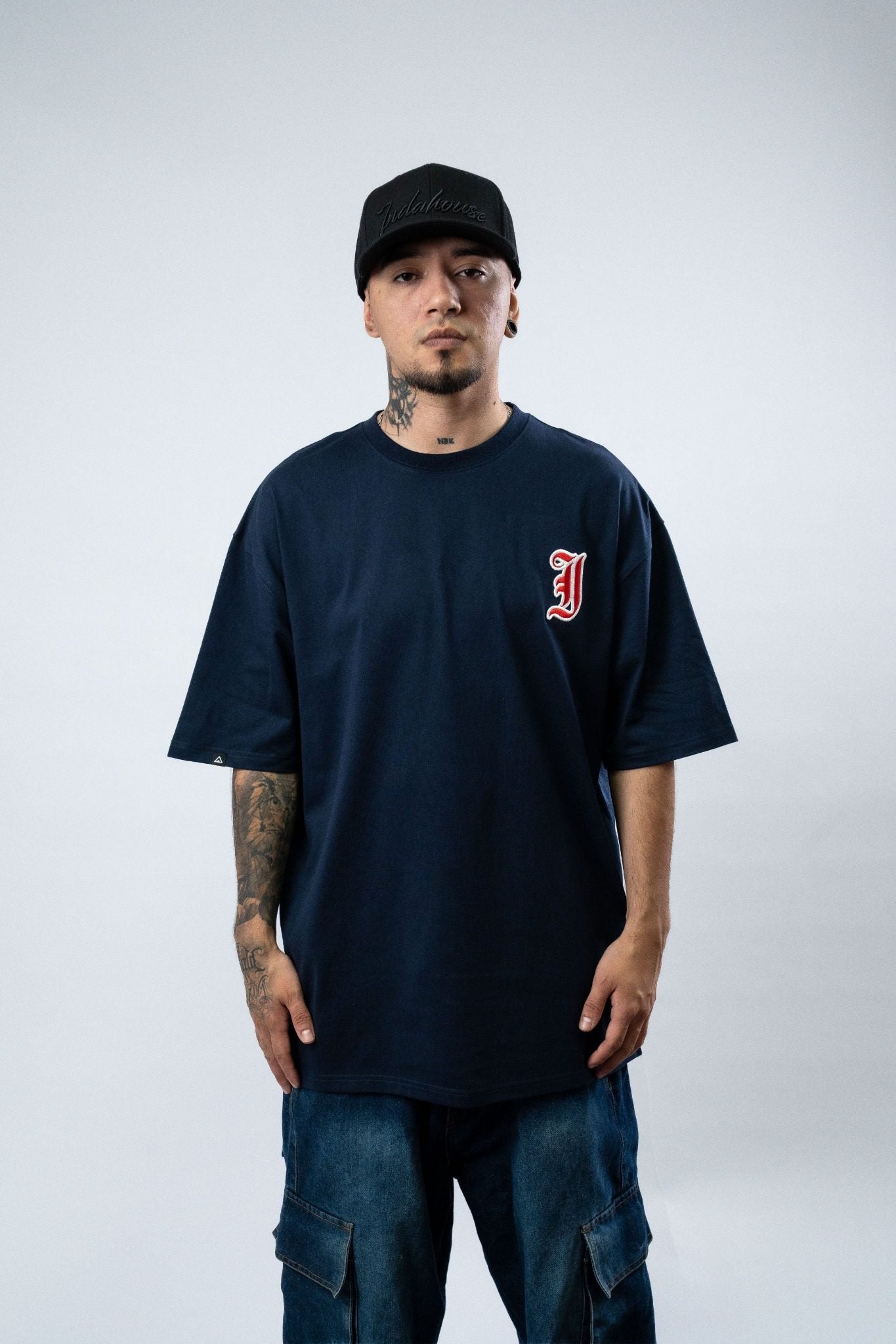 Polera Indahouse Gothic I blue red white