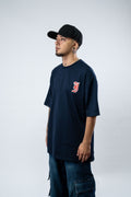 Polera Indahouse Gothic I blue red white