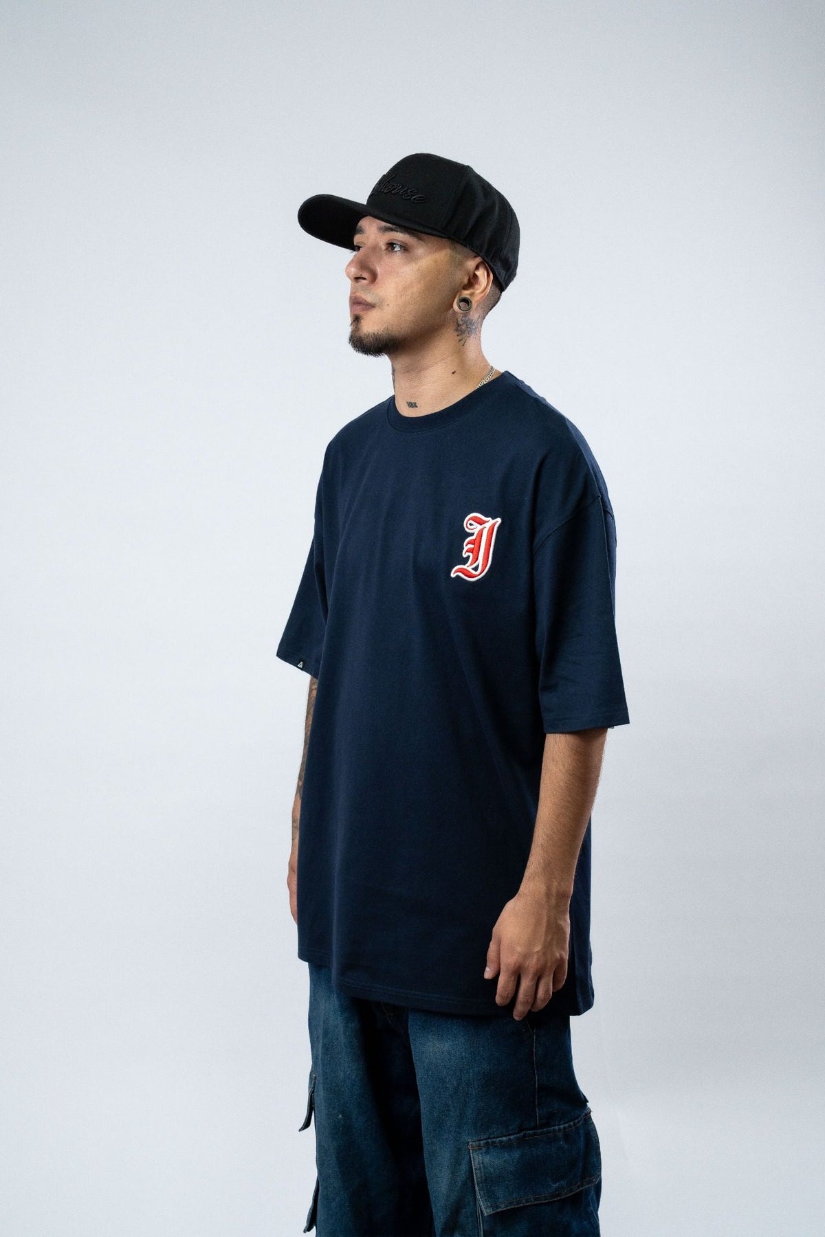 Polera Indahouse Gothic I blue red white