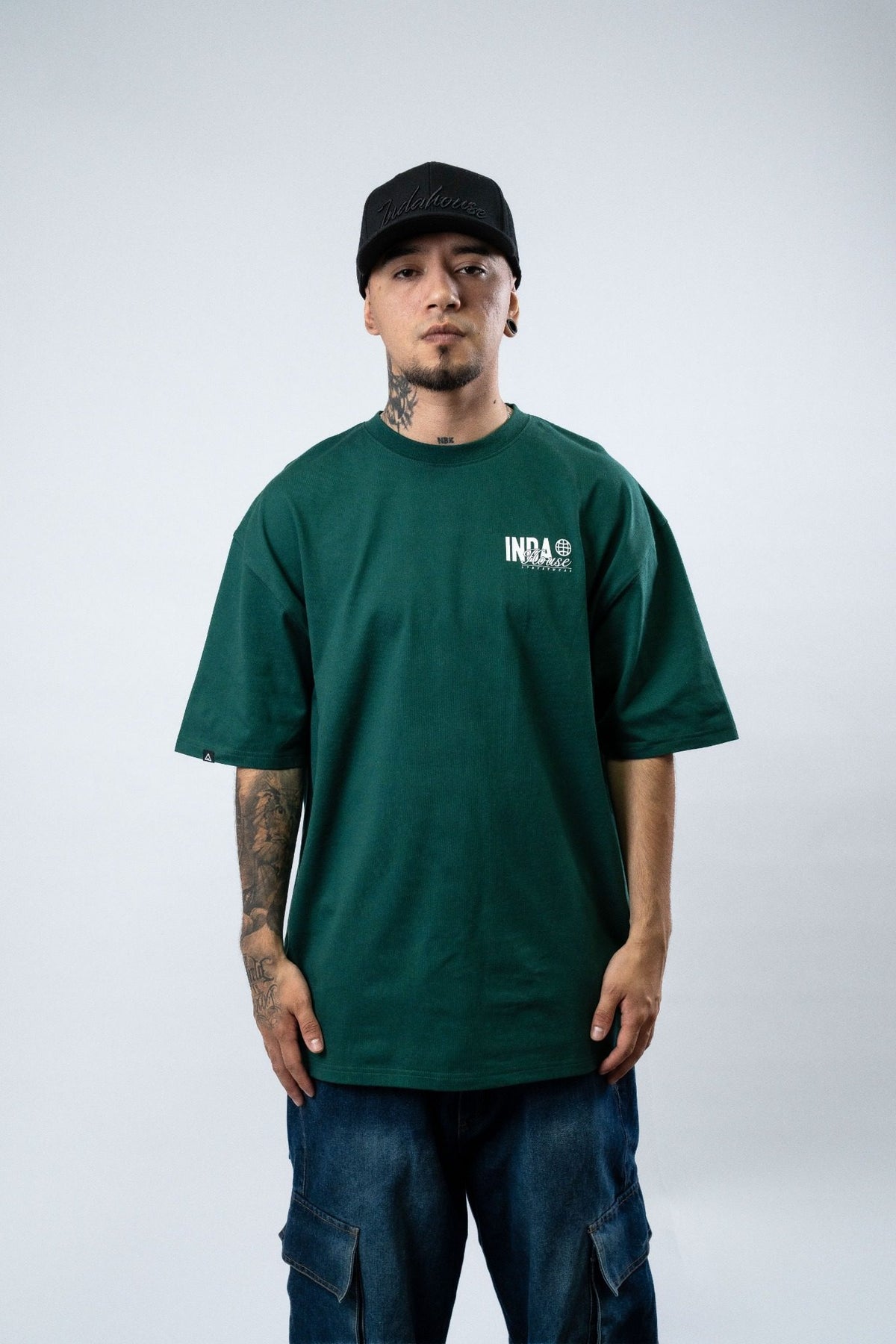 Polera Indahouse Worlwide forest green