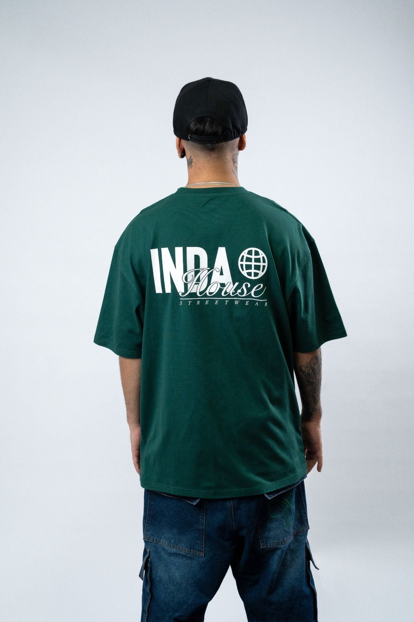 Polera Indahouse Worlwide forest green