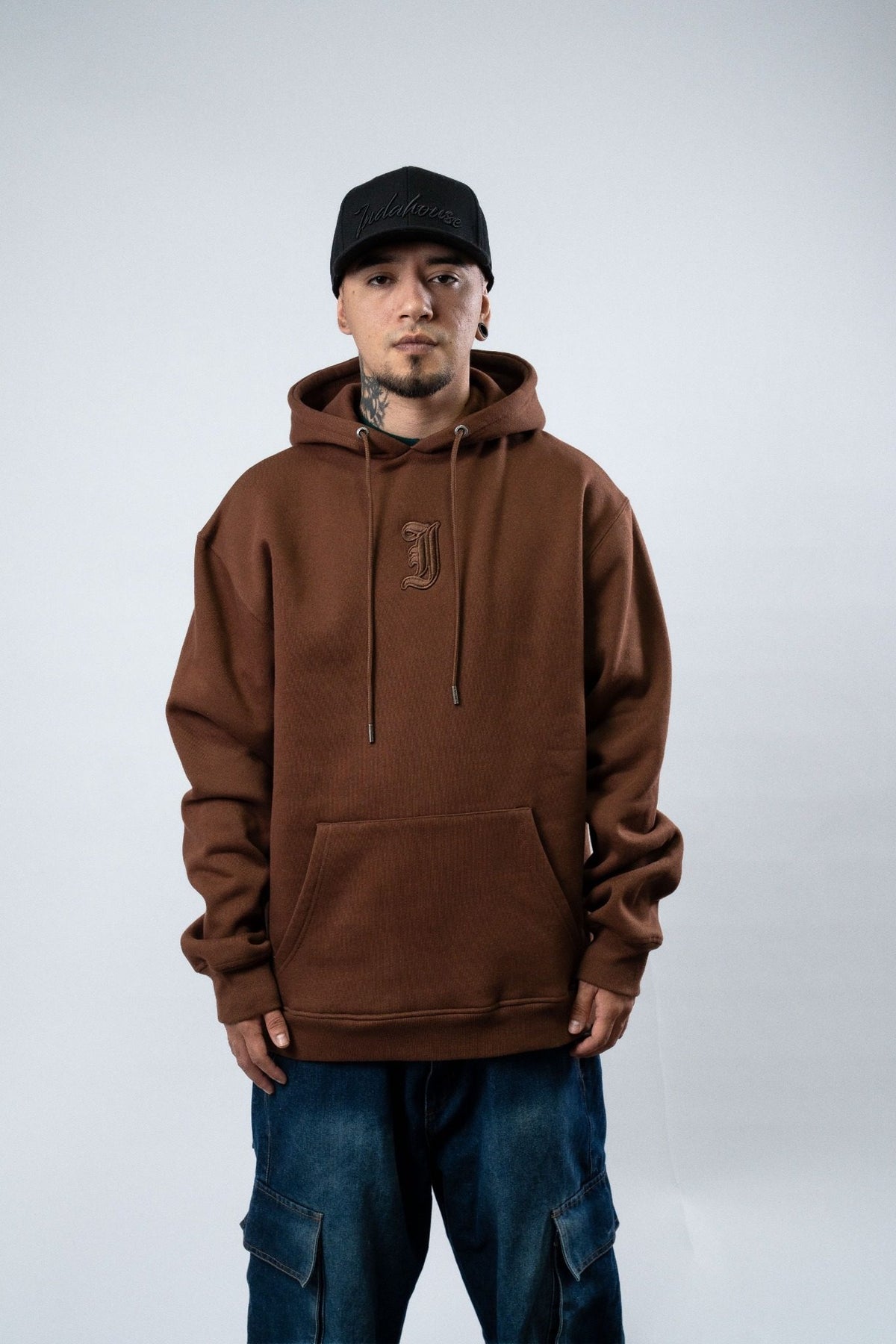 Hoodie Indahouse Gothic I brown tonal