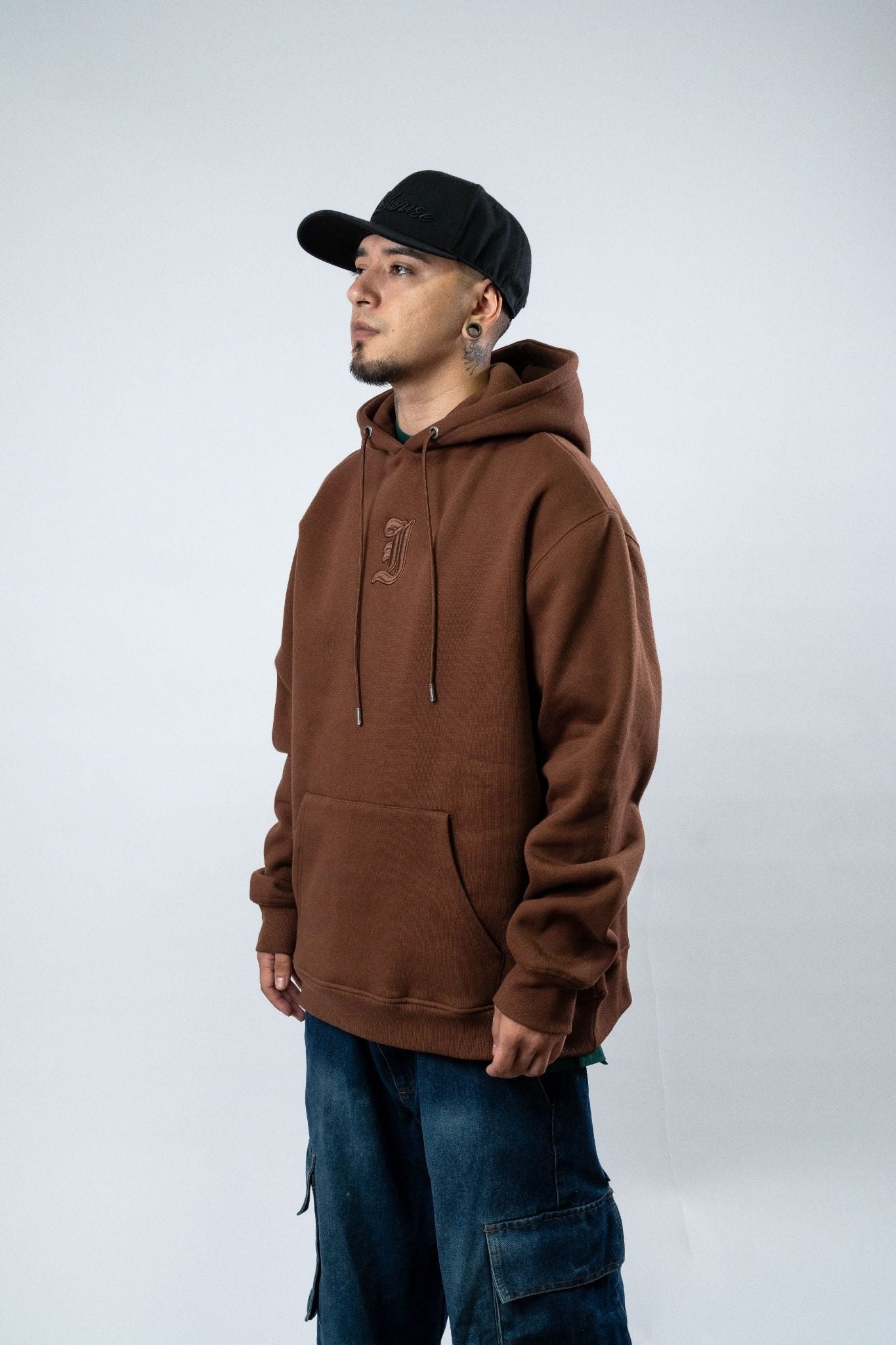 Hoodie Indahouse Gothic I brown tonal